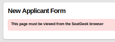 User agent challenge
